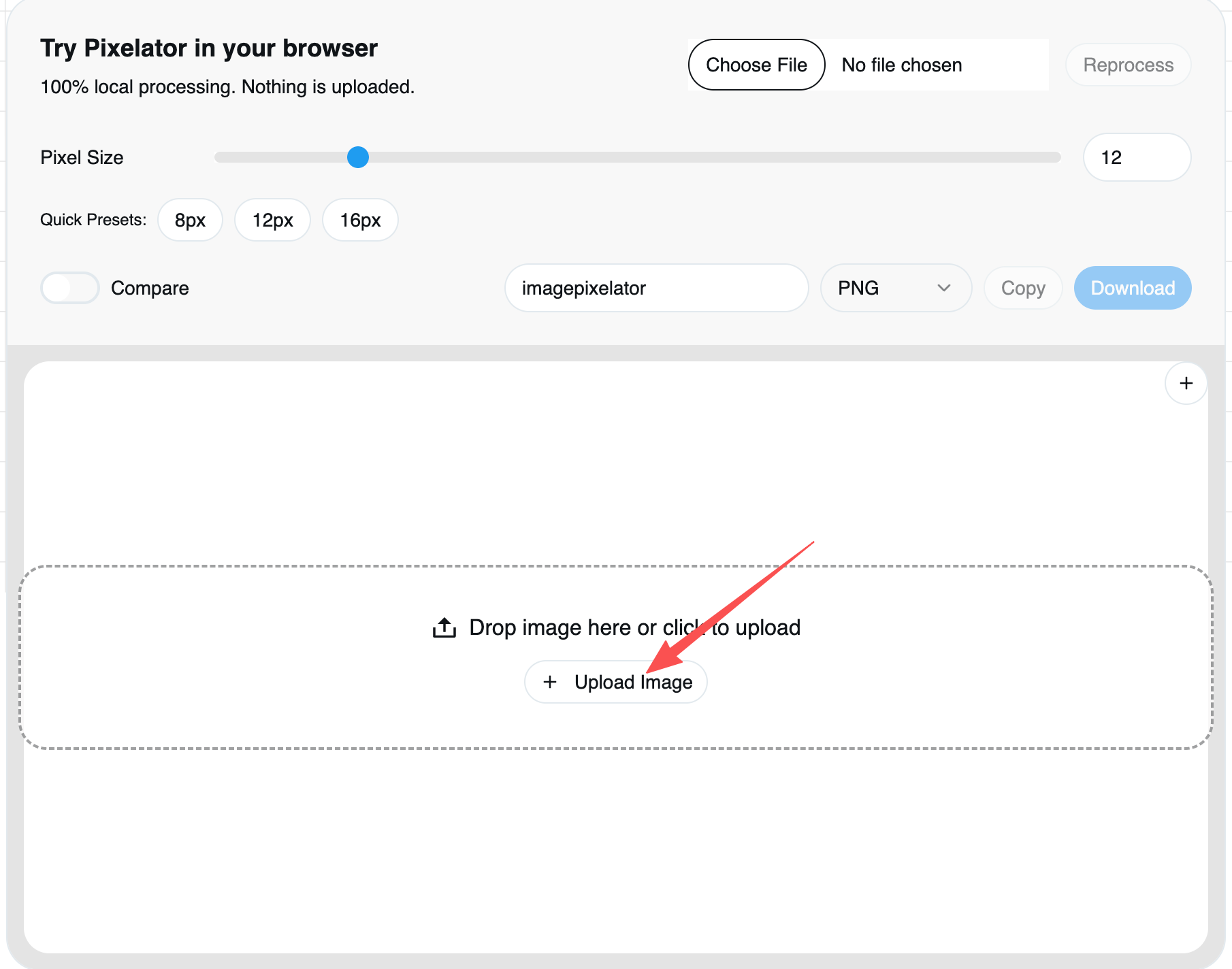 1. Upload your image